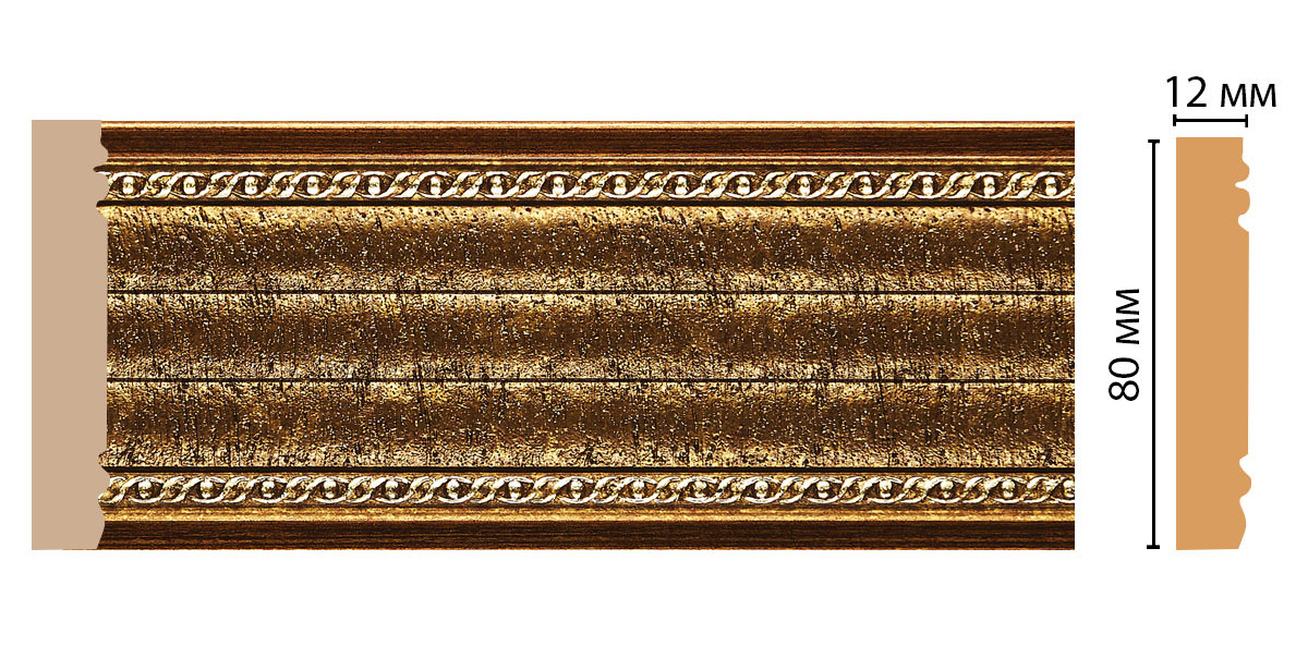 Молдинг DECOMASTER 150-43 (80*12*2400мм)