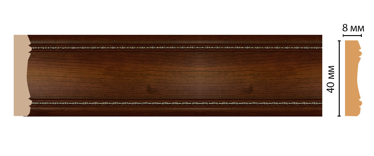 Молдинг DECOMASTER 187-51 (40*8*2400мм)