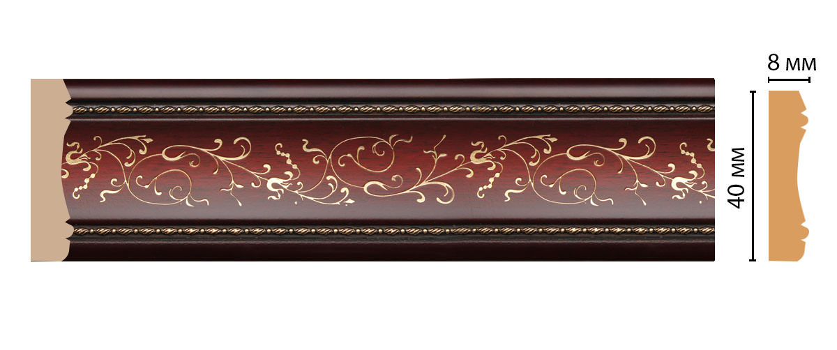 Молдинг DECOMASTER 188-52 (40*8*2400мм)