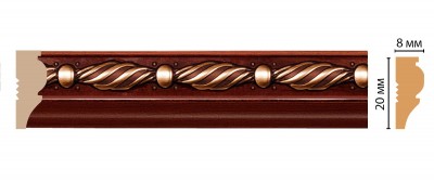 Молдинг DECOMASTER 103-52 (20*8*2400мм)