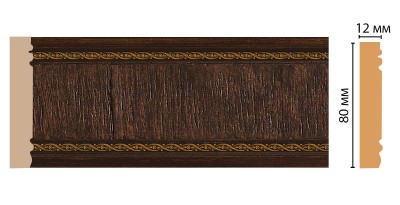 Молдинг DECOMASTER 150-1 (80*12*2400мм)