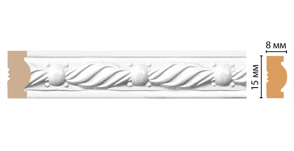 Молдинг DECOMASTER 105-16 (15*8*2400мм)