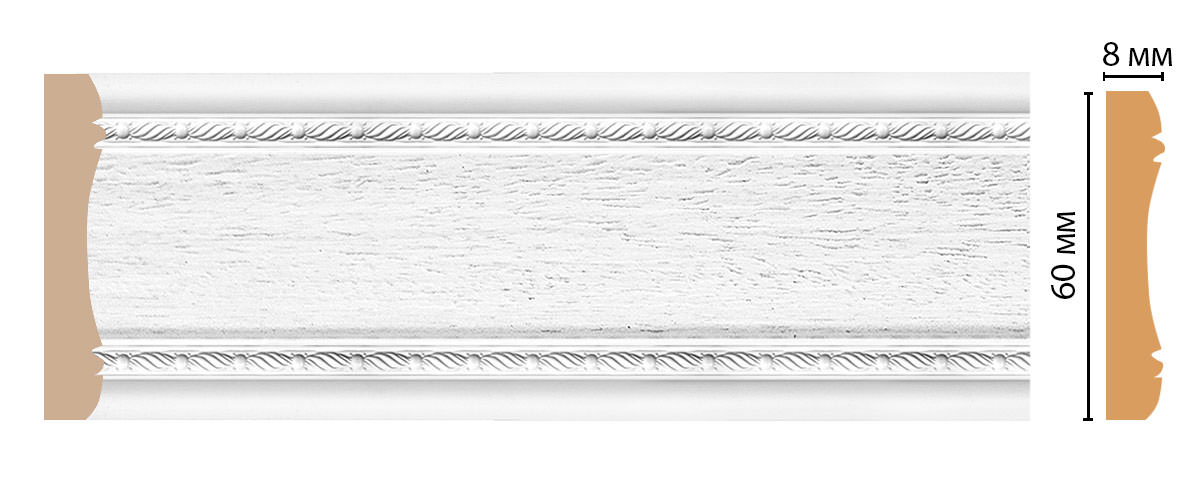 Молдинг DECOMASTER 185-16 (60*8*2400мм)