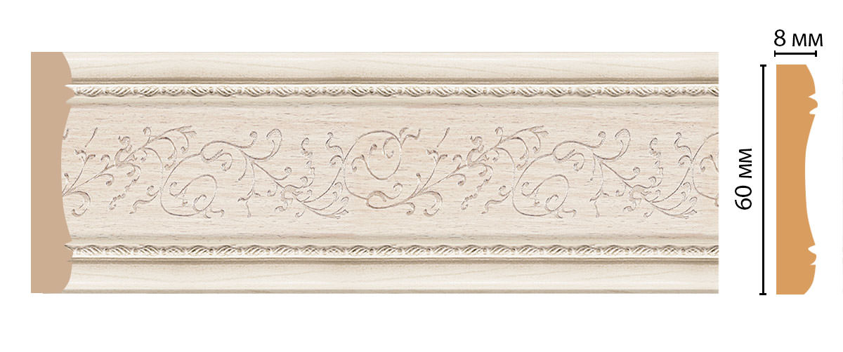 Молдинг DECOMASTER 186-13 (60*8*2400мм)
