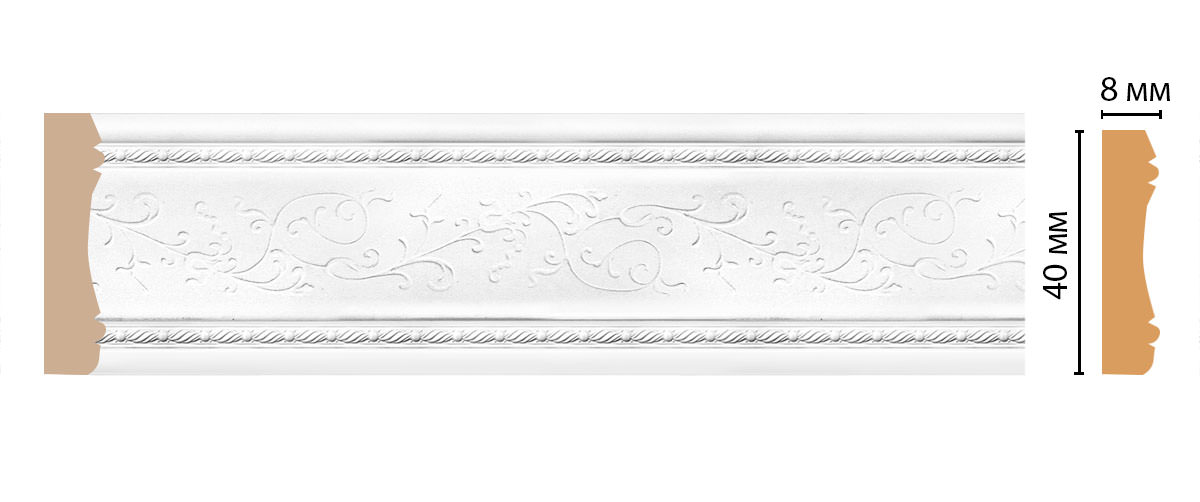 Молдинг DECOMASTER 188-16 (40*8*2400мм)
