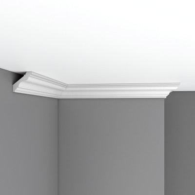 Плинтус потолочный гладкий DECOMASTER 96118F гибкий (50*50*2400мм)