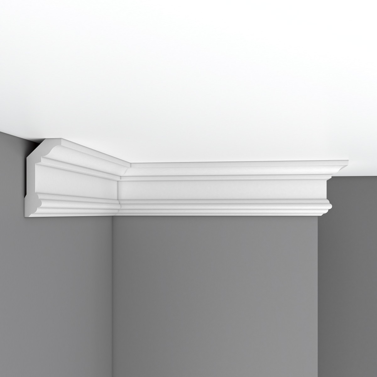 Плинтус потолочный гладкий DECOMASTER 96321F гибкий (100*50*2400мм)