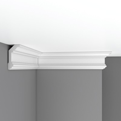 Плинтус потолочный гладкий DECOMASTER 96321F гибкий (100*50*2400мм)