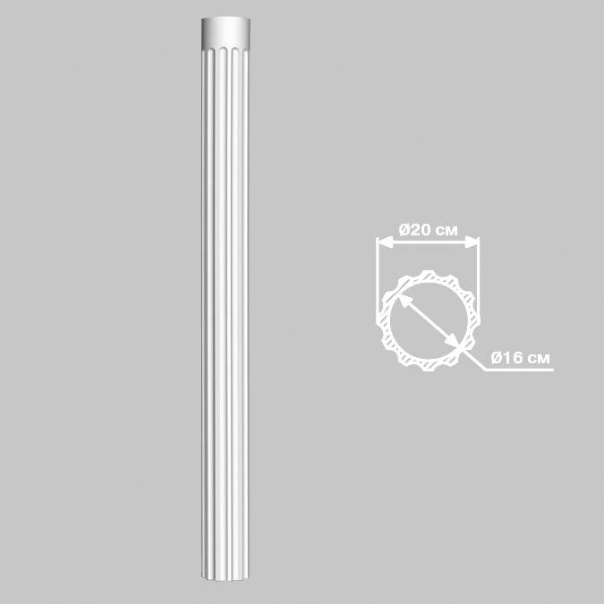 Колонна DECOMASTER DCK-01 (O 200*2400, вн.O 160мм)