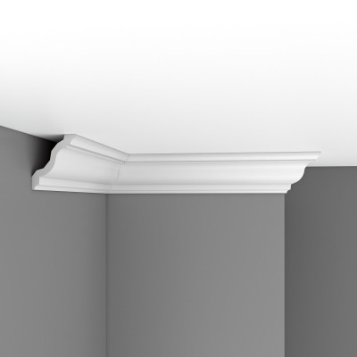 Плинтус потолочный гладкий DECOMASTER DP-2212 (125*105*2400мм)