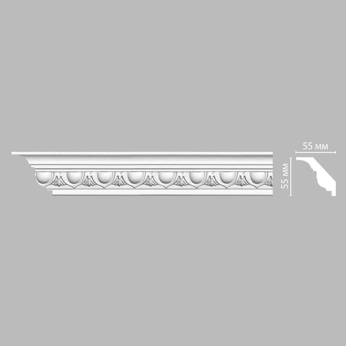 Плинтус потолочный с рисунком DECOMASTER DT-13 (55*55*2400мм)