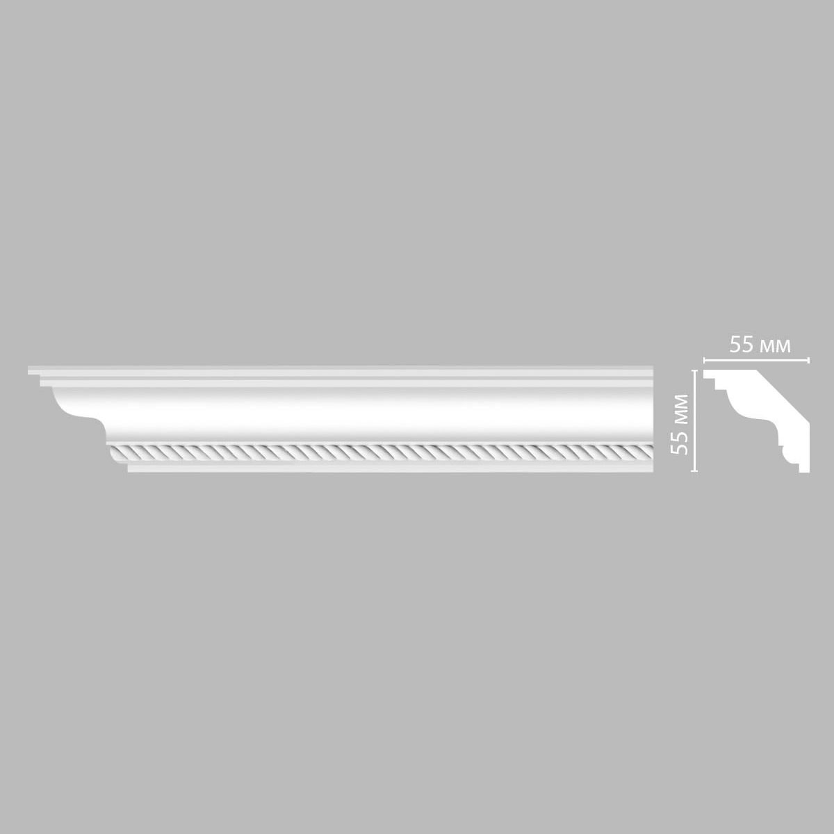 Плинтус потолочный с рисунком DECOMASTER DT-138 (55*55*2400мм)