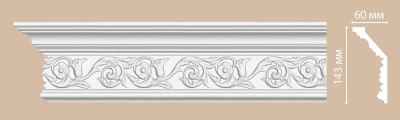Плинтус потолочный с рисунком DECOMASTER DT-303 (143*60*2400мм)