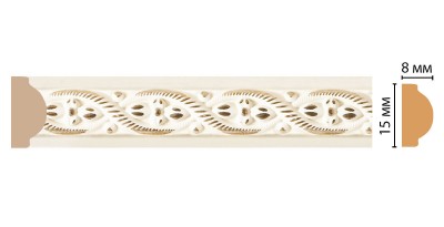 Молдинг DECOMASTER 130-6 ДМ (15*8*2400 мм)
