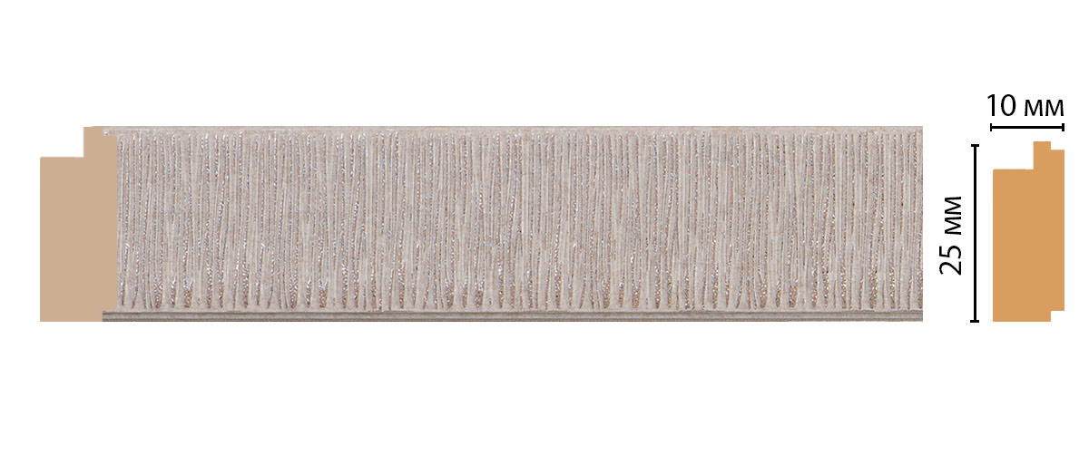 Молдинг DECOMASTER 102-19 (25*10*2400мм)