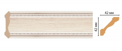Плинтус потолочный DECOMASTER 180-14 (42*42*2400мм)
