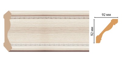 Плинтус потолочный DECOMASTER 177-13 (92*92*2400мм)