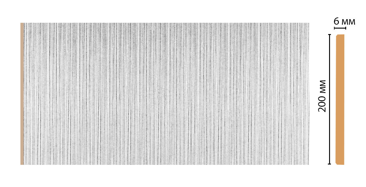 Декоративная панель DECOMASTER G20-19 (200*6*2400мм)