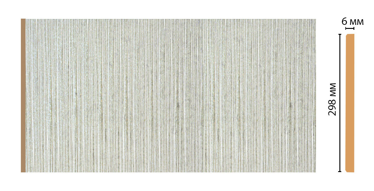 Декоративная панель DECOMASTER G30-20 (298*6*2400мм)