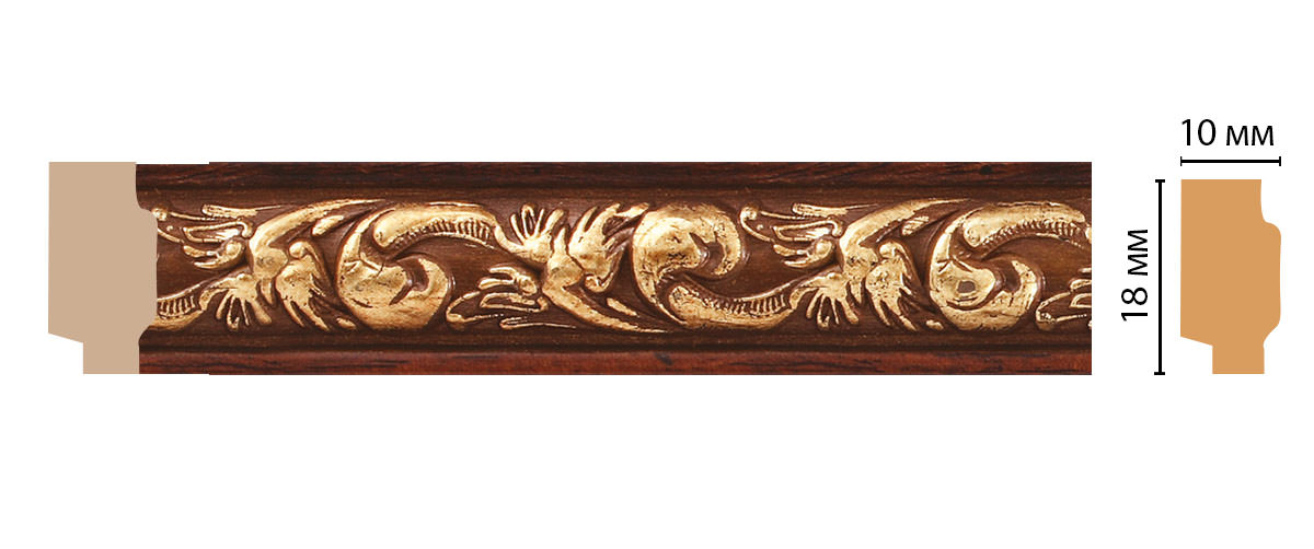 Молдинг DECOMASTER 158-1084 ДМ (18*10*2400 мм)