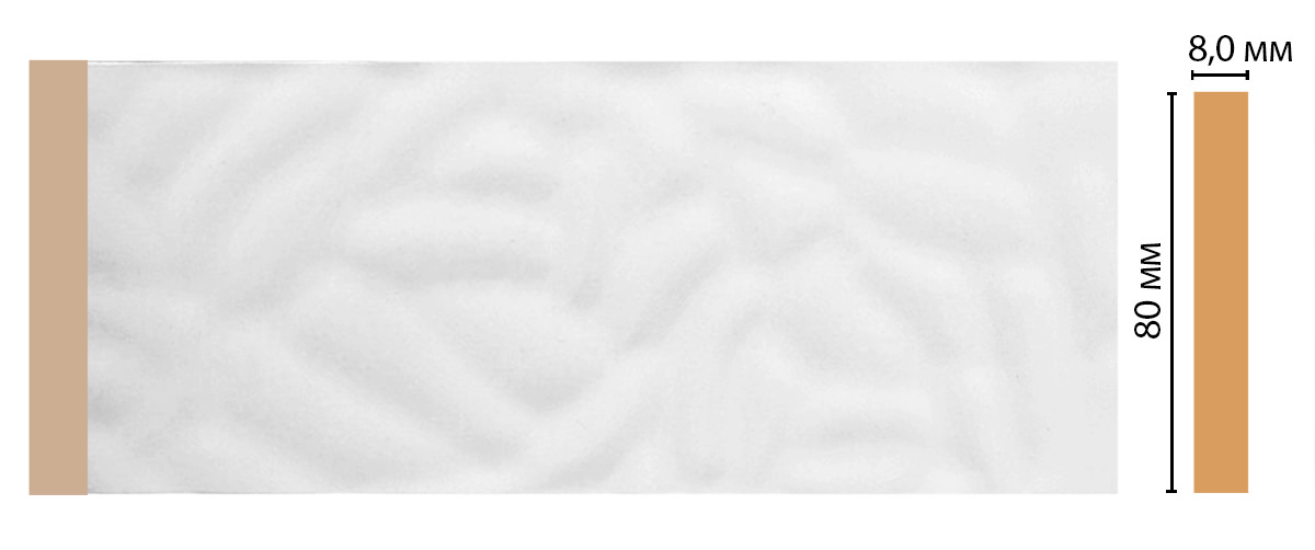 Молдинг DECOMASTER D039-114 ШК/32 (80*8*2400 мм)