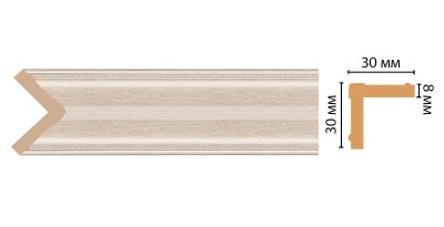 Угол DECOMASTER 116-13 ДМ (30*30*2400 мм)