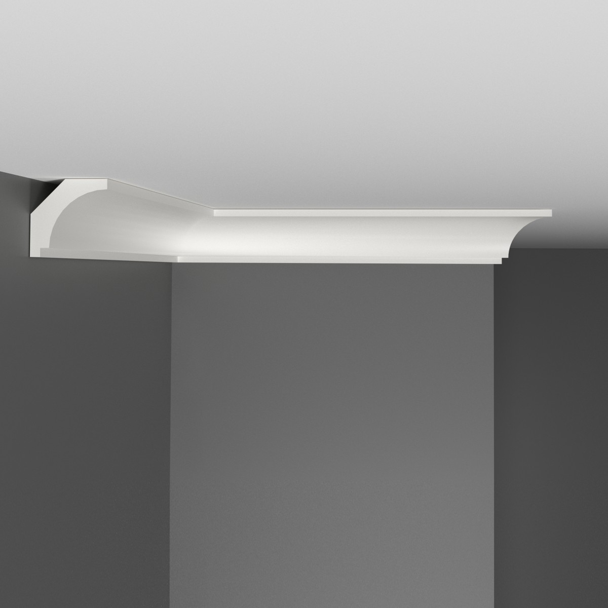 Плинтус потолочный гладкий DECOMASTER D115-115ДМ (30*30*2000мм)