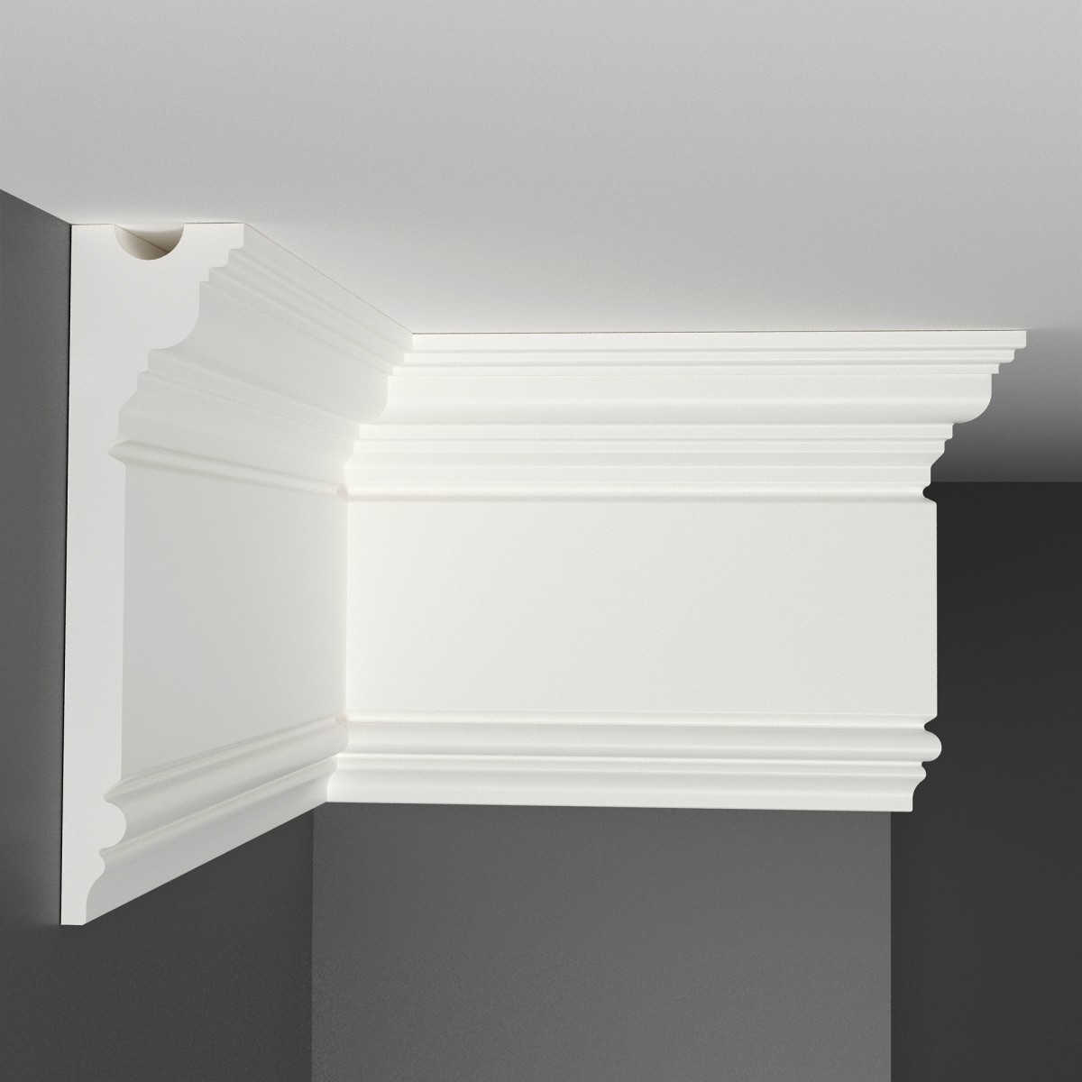 Плинтус потолочный DECOMASTER D214-115 ДМ (150*38*2000мм)