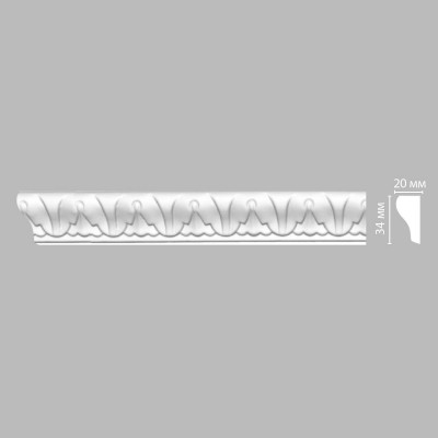 Молдинг с рисунком DECOMASTER 98031F гибкий (34*20*2400мм)