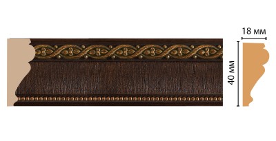 Молдинг DECOMASTER 161S-1 (40*18*2400мм)