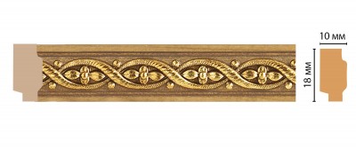 Молдинг DECOMASTER 158-4 ДМ (18*10*2400 мм)