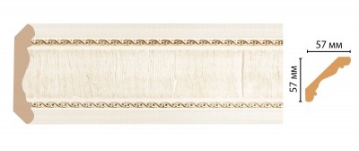 2M 173-6 ШК/21 Плинтус DECOMASTER (57*57*2000 мм)