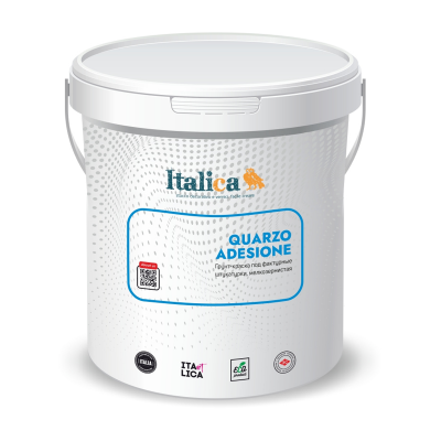 Кварцевая грунтовка полупрозрачная под фактурные штукатурки ITALICA QUARZO ADESIONE, база SW (3,5кг)