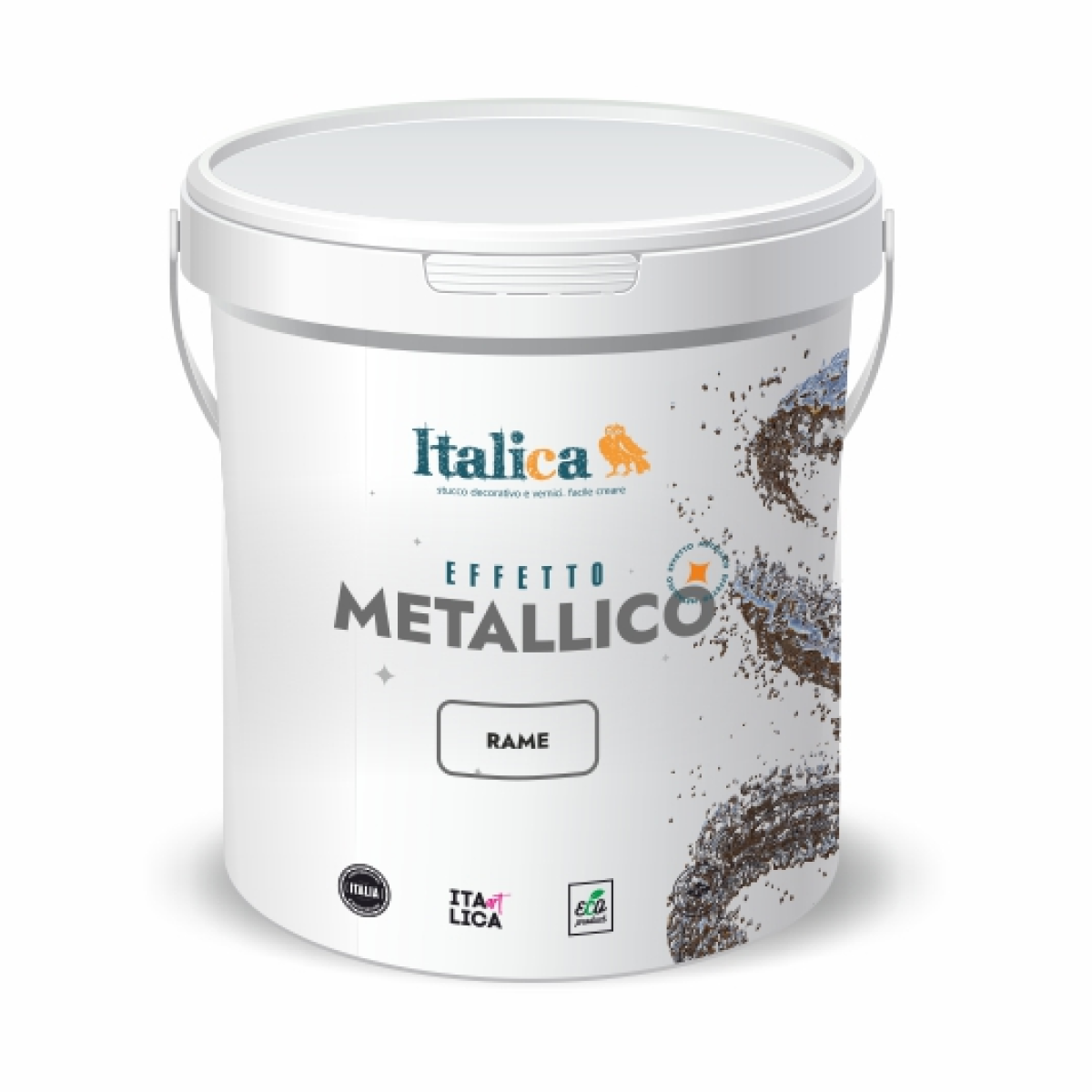 Пробник Краска «медь» с эффектом металлической поверхности ITALICA  METALLICO, база RAME (0,15кг)