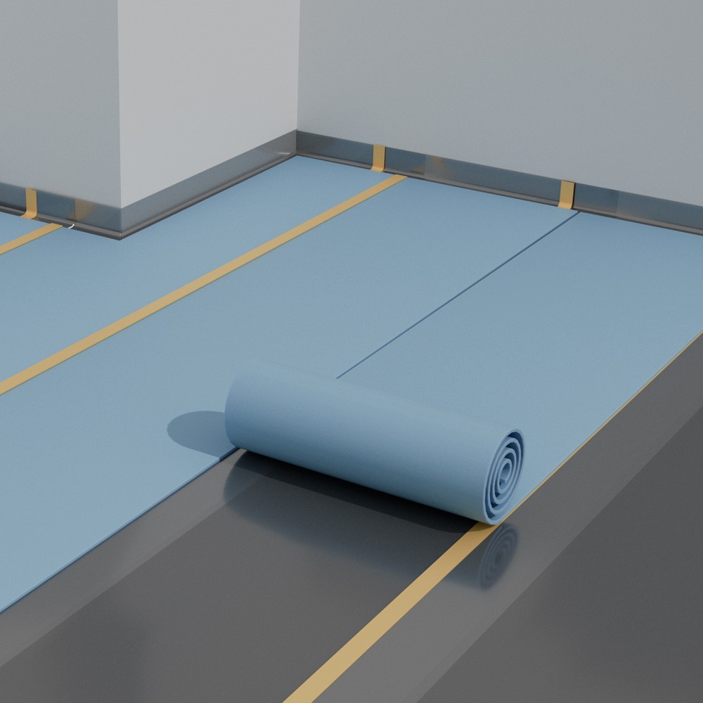Подложка амортизационная KARELIA SPORT FOAM 15x1200x11000мм, рулон 13,2 м²