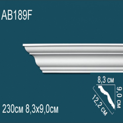 Карниз потолочный гладкий AB189F 90x83
