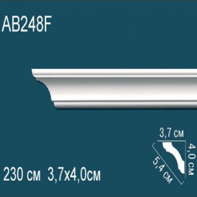 Карниз потолочный гладкий AB248F 40x37