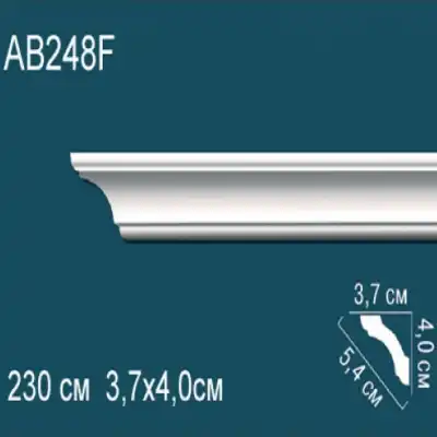 Карниз потолочный гладкий AB248F 40x37