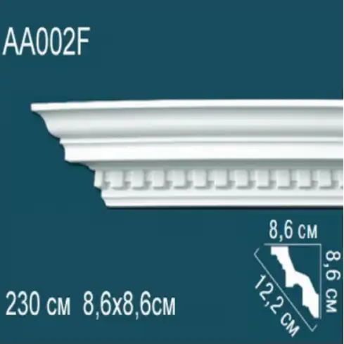 Карниз потолочный с рисунком AA002F 86х86