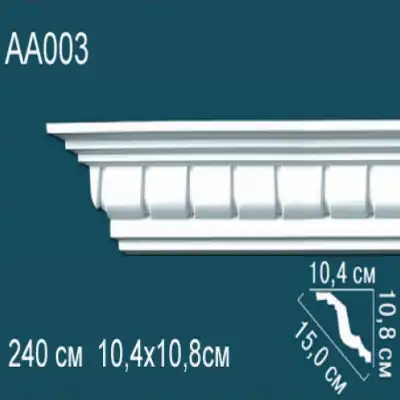 Карниз потолочный с рисунком AA003 108x104