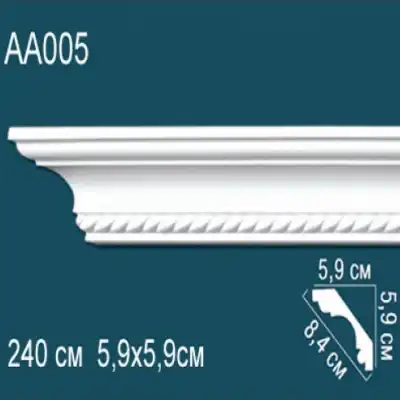Карниз потолочный с рисунком AA005 59х59