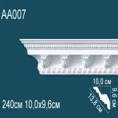 Карниз потолочный с рисунком AA007 96х100