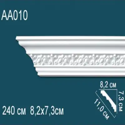 Карниз потолочный с рисунком AA010 73x82
