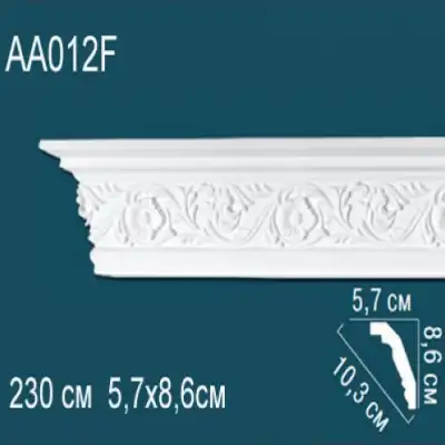 Карниз потолочный с рисунком AA012F 86x57