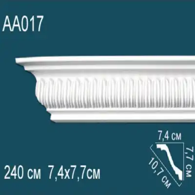 Карниз потолочный с рисунком AA017 77x74