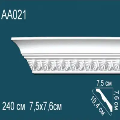 Карниз потолочный с рисунком AA021 76х75