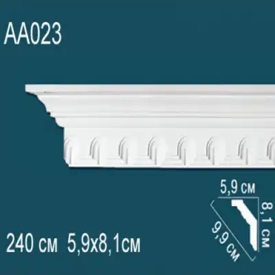 Карниз потолочный с рисунком AA023 81х59