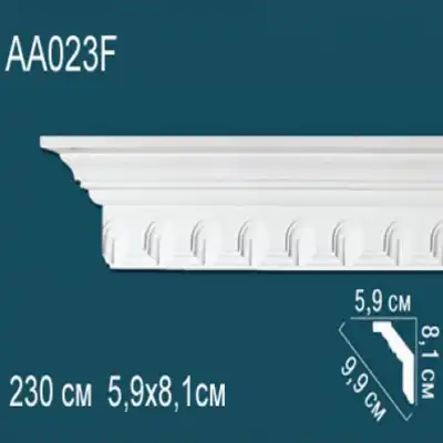 Карниз потолочный с рисунком AA023F 81х59