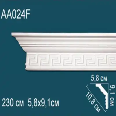 Карниз потолочный с рисунком AA024F 91x58
