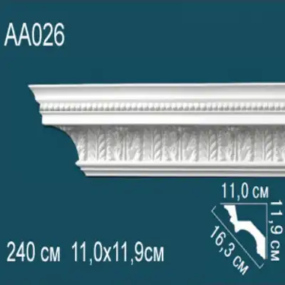 Карниз потолочный с рисунком AA026 119x110